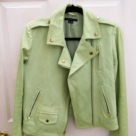 Theory Jackets & Blazers - Theory Leather Jacket